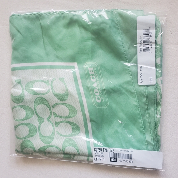 Coach 35", 100% Silk Scarf - Picture 5 of 5